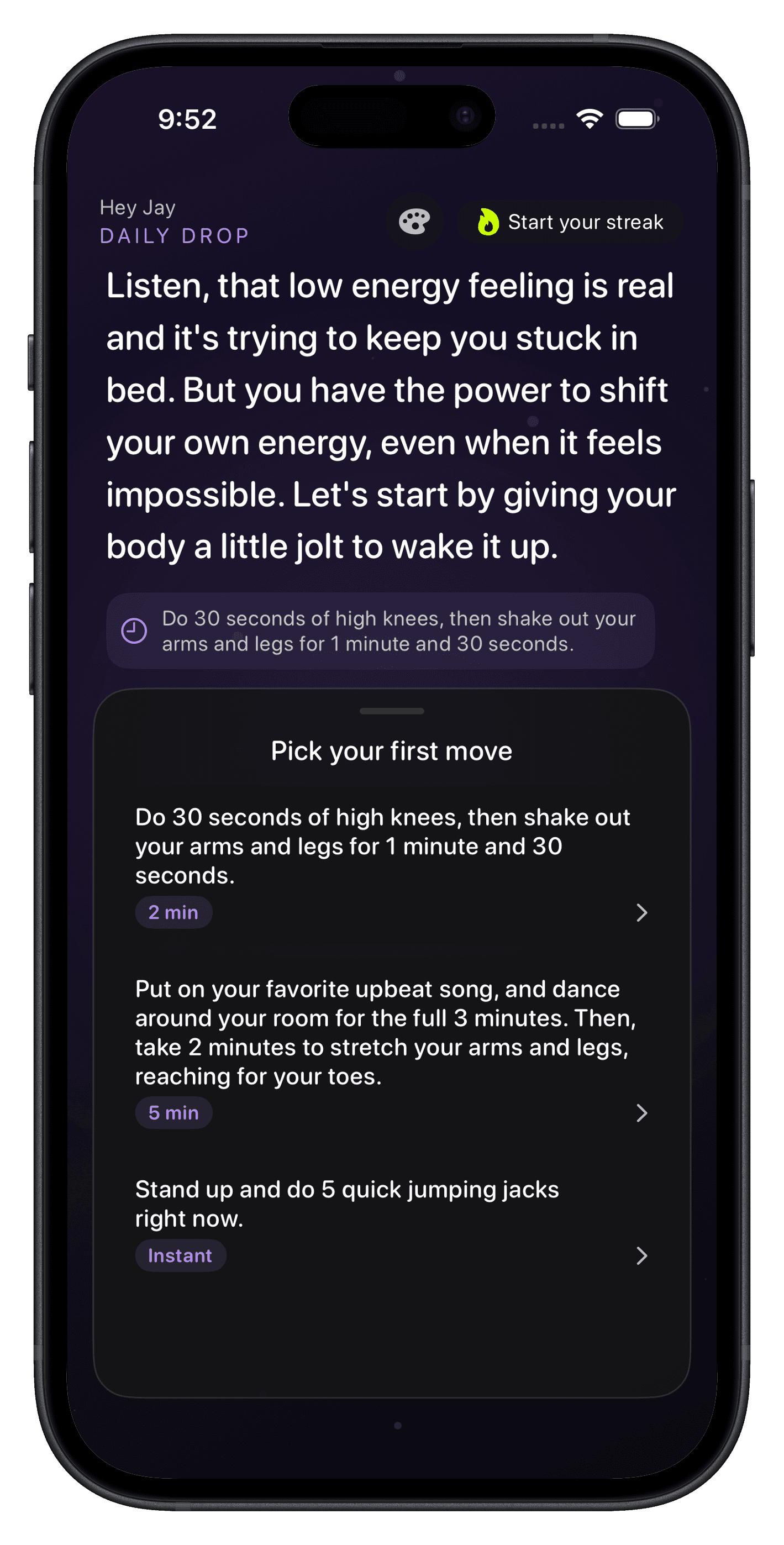 Daily Hype daily drop screen